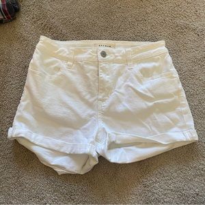 White Jean Shorts